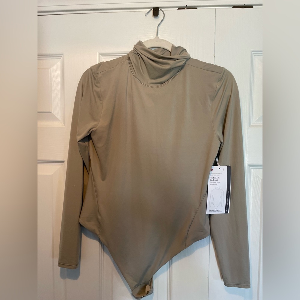 Large Lululemon bodysuit tan